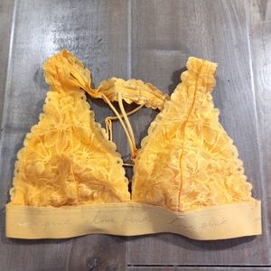 PINK bralette (yellow)